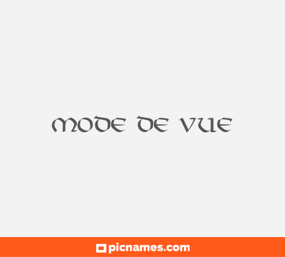 Mode de Vue